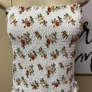 Floral tube top